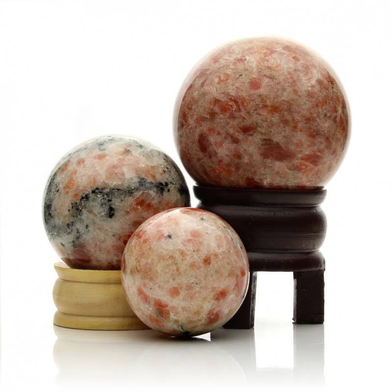 UniArt – wholesale Andlig sten/kristall – Solfjällssfär i olika storlekar0