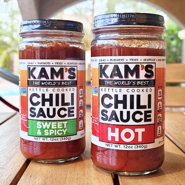 Kam's Chili Sauce - 4 Jar Mixed Pack for wholesale by Savory Products LLC