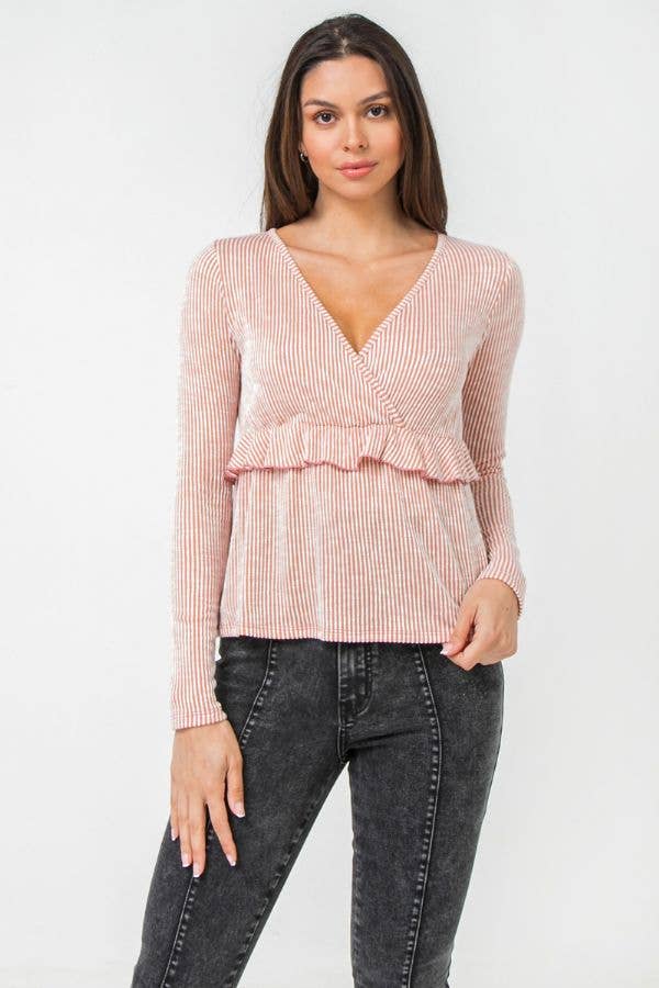 FLYING TOMATO - Wholesale Knit Top - Women's - A knit top-AT2135FM3