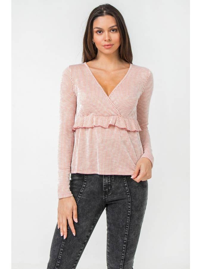 FLYING TOMATO - Wholesale Knit Top - Women's - A knit top-AT2135FM3