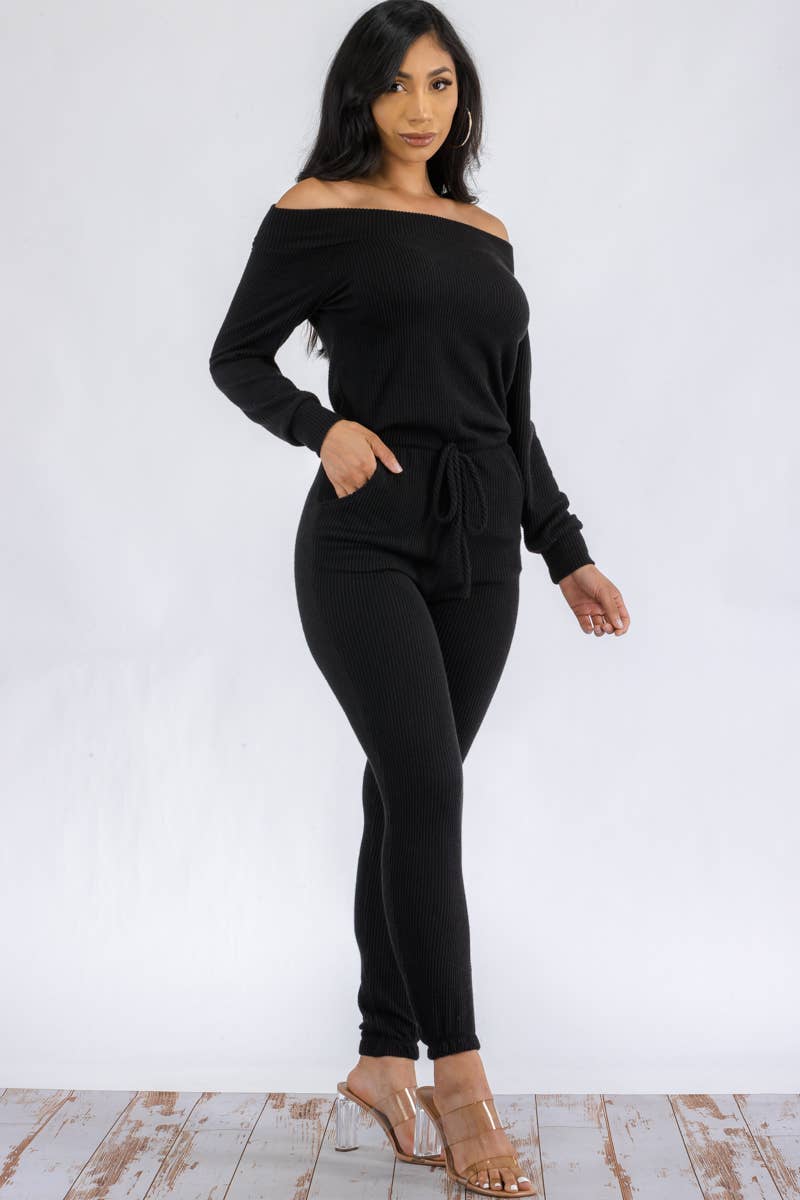 H&H Fashion Inc. - Vente Combinaison – femme - HH620R-SL-NEWRIB - Combishort à épaules dénudées9