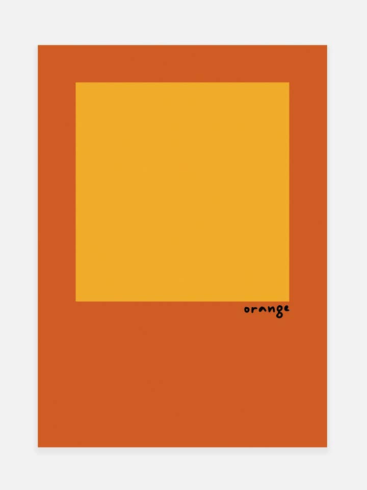 Stampa Quadrata Arancione per la vendita all'ingrosso da parte di Noonstead