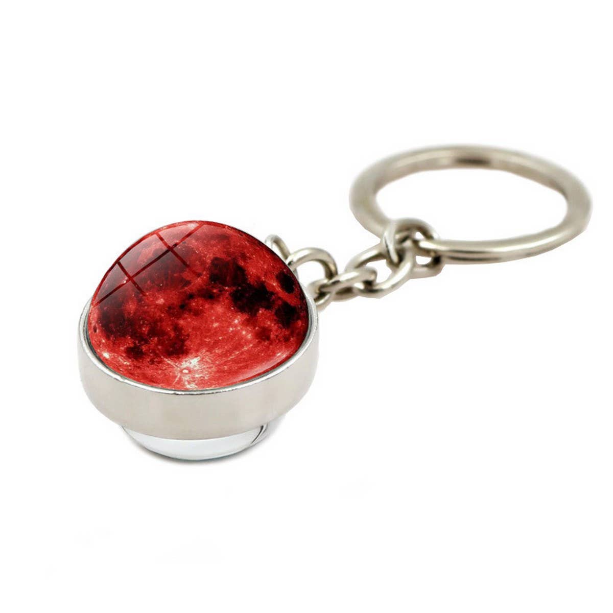 ACCITY - Wholesale Keychain - Women's - COSMIC MOON CRYSTAL GLASS BALL KEYCHAIN PENDANT_CWMM04993