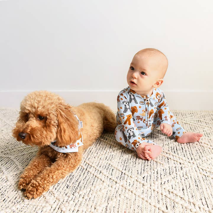Gigi and Max - Wholesale Pet Bandana - Dog - Griffin Dog Bandana Matching Accessory Doodle Print