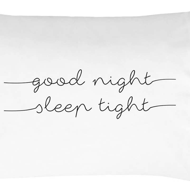 Oh, Susannah – Großhandel Kopfkissenbezug – Gute Nacht Schlaf Tight Kissenbezug - 2 Linien (Standardgröße 20 x 30 „)