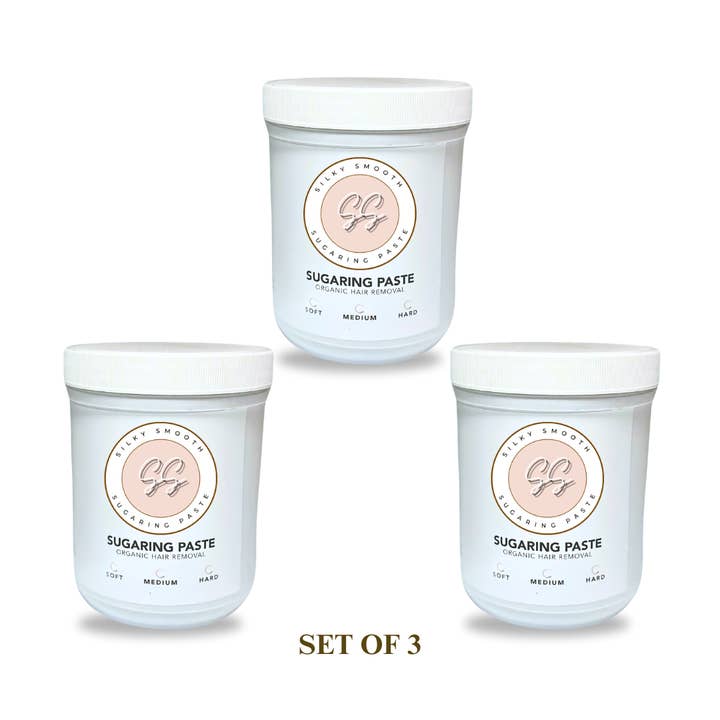 Sugaring Paste – Backbar Bundle (3-Jars) for wholesale by Silky Smooth Sugaring