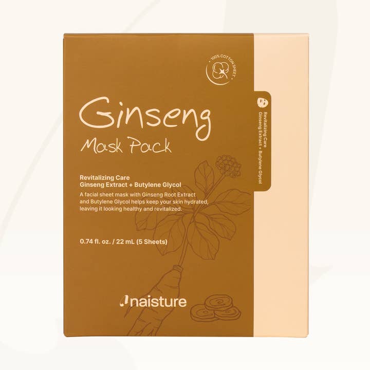 Premium Sheet Mask - Ginseng (5pc Box) for wholesale by Naisture