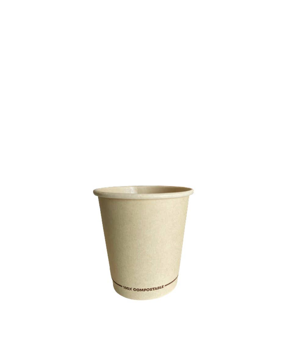 Gradisco - Wholesale Drinking glass/cup - Bamboo & PLA Coffee Cup 80 ml - Pack of 50