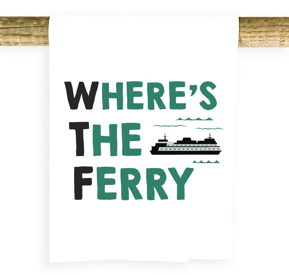 Potluck Press - Vente Torchons - Où est la serviette de ferry ?0