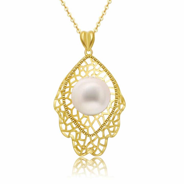 Peacock Feather Edison parelketting voor wholesale door Timeless Pearl