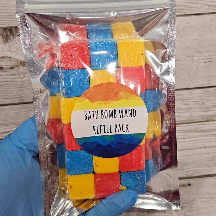 The Soap Sisters - Wholesale Bath Bomb/Fizz - Primary Bath Bomb Wand Refill Pack-160g1