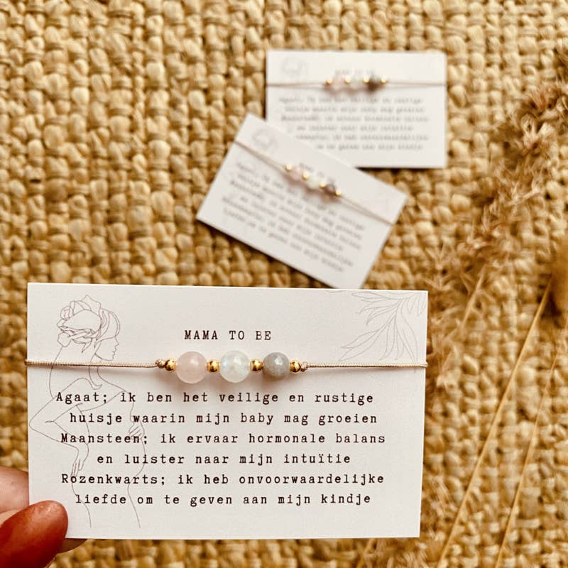 Typisch Shanna - Wholesale Beaded Bracelet - Gemstone Affirmation Bracelet - Mama to be1