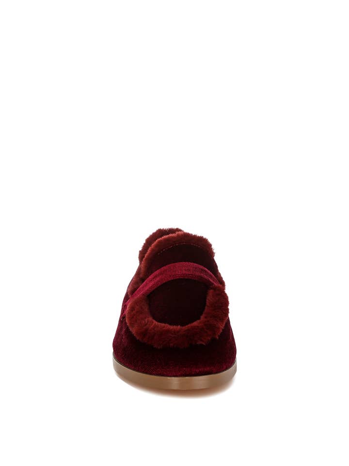 Rag Company - Wholesale Flats/Loafers - Women's - Bastian Fur Detail Velvet Loafers3