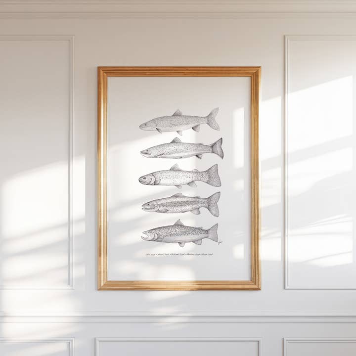 Imprimé de truite du Colorado pour la vente par Vanee.ink