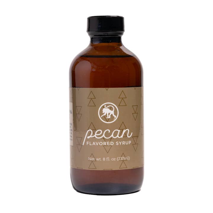 Pecan Syrup for wholesale by Frothy Monkey Coffee Roasters