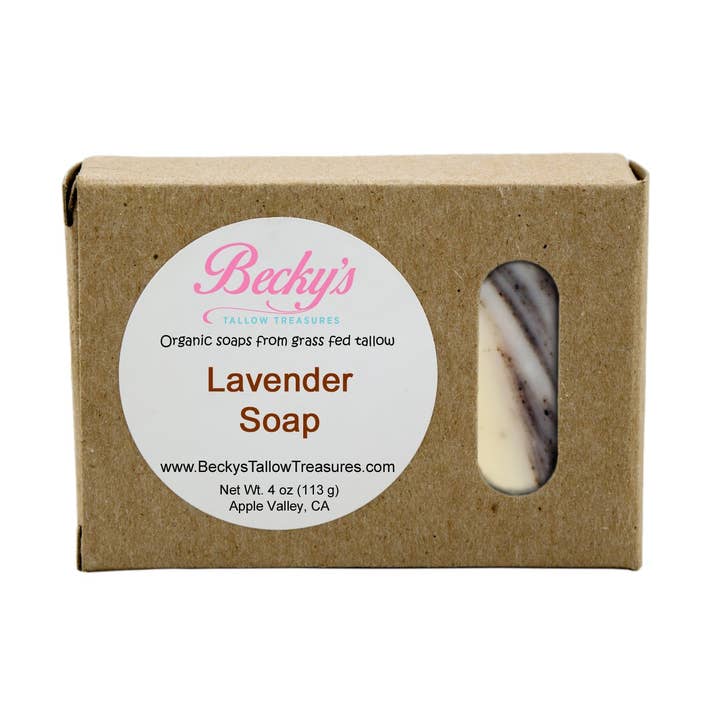 Lavender Body Soap for wholesale by Becky's Tallow Treasures