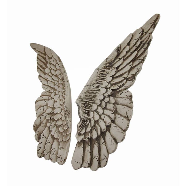Zeckos – Großhandel 3D-Wandkunst – Wings of Protection Engelsflügel-Wandskulptur, Paar, 11 Zoll1