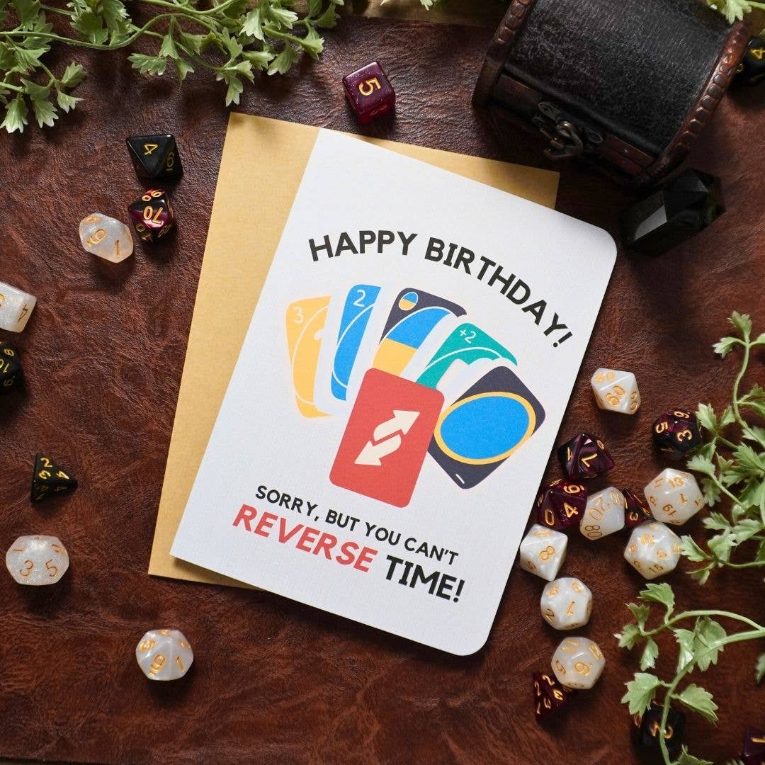 Minva Tabletop Design Co - Wholesale Birthday Card - Board Game UNO Birthday Card0