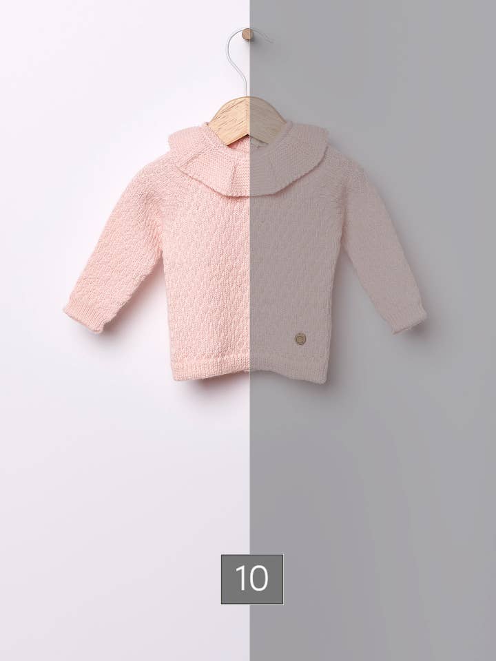 Sweater knitted in merino wool | COSY for wholesale by Wedoble: sustainable children's fashion