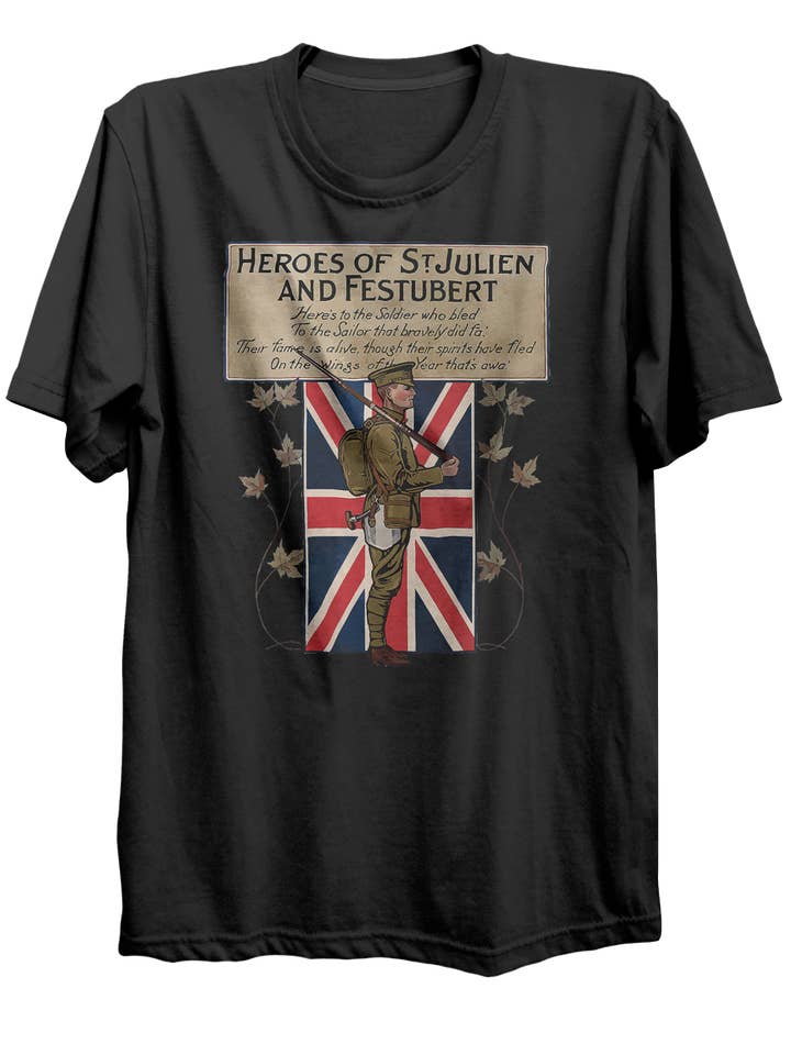 World War 1 Heroes T-Shirt for wholesale by Canada for Victory