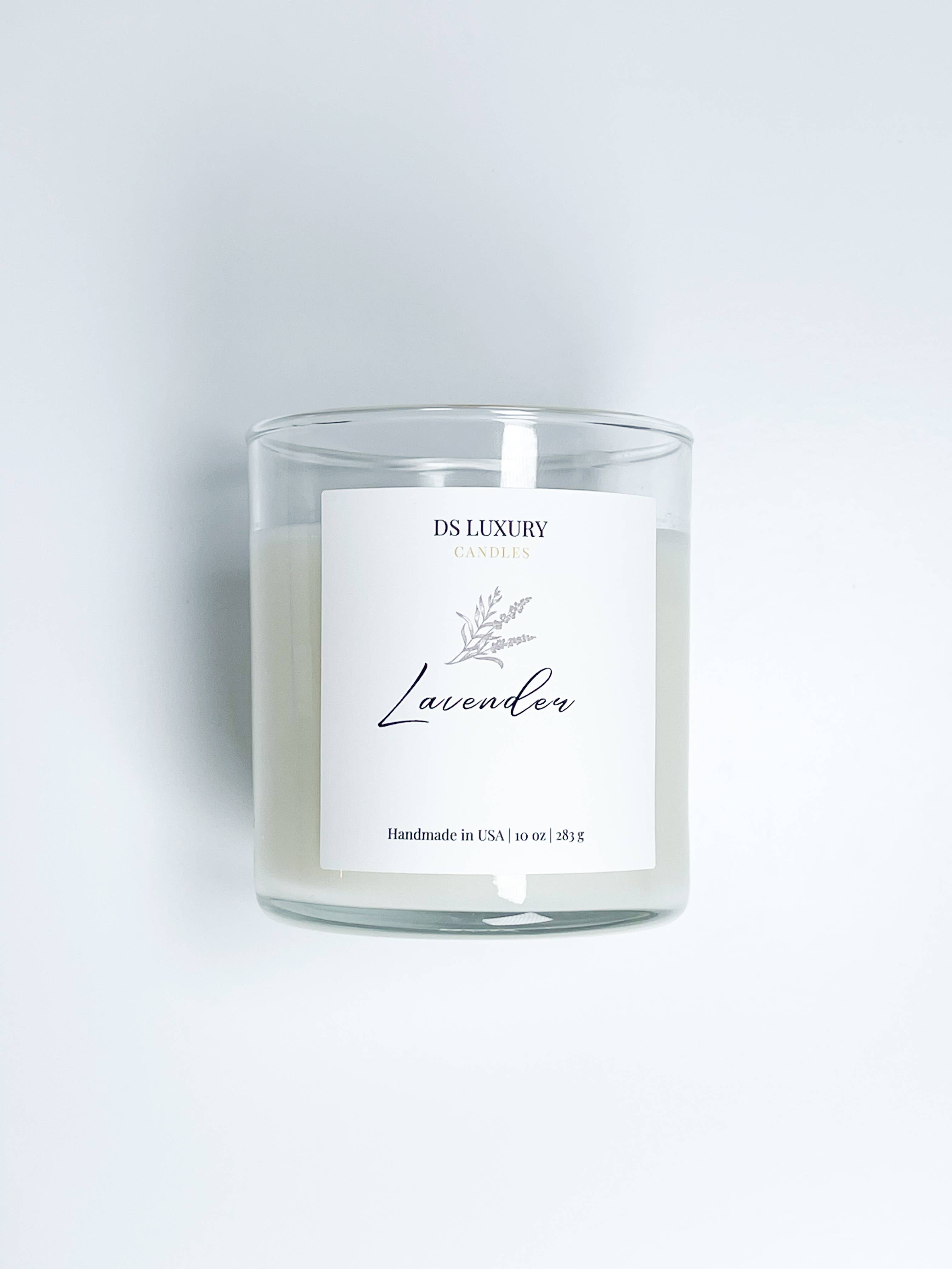 DS Luxury Candles - Venta al por mayor Velas en tarros - Vela de lavanda - 10 oz5