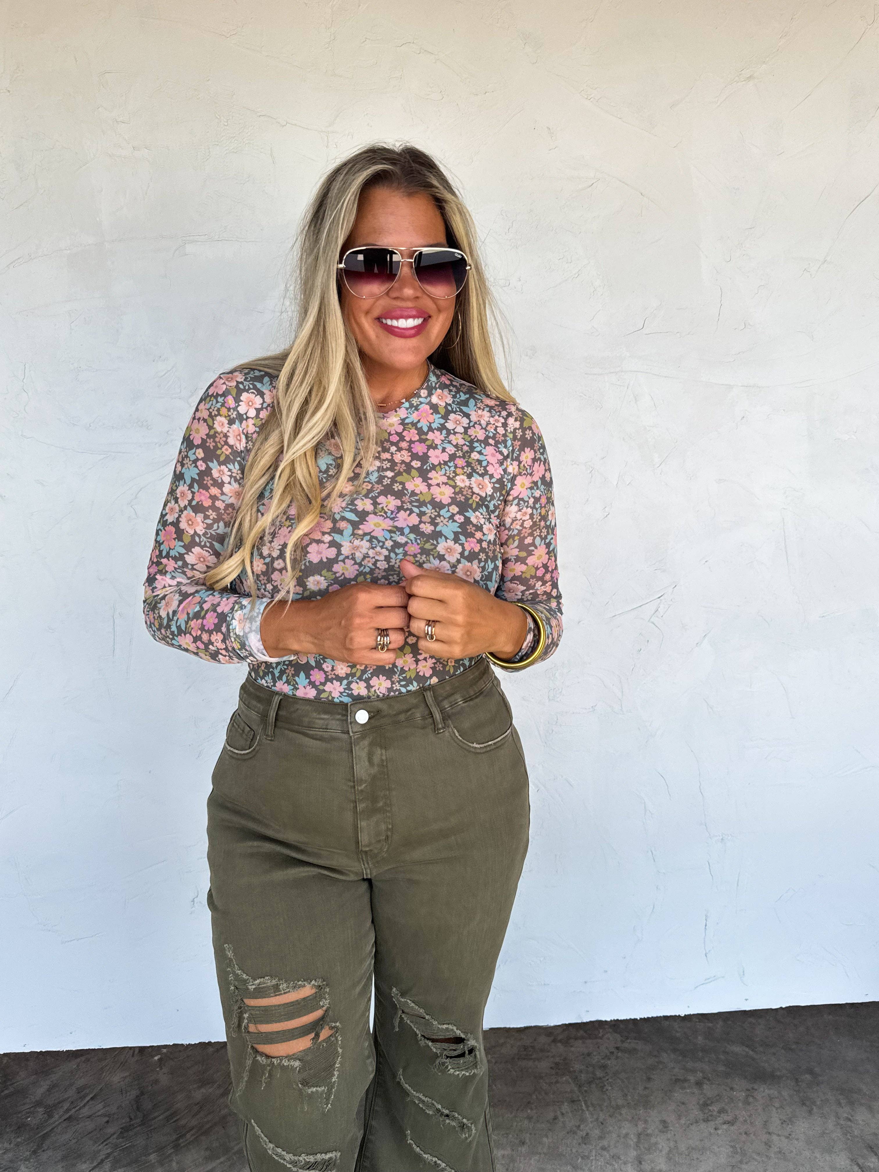 BLAKELEY - Wholesale Blouse - Women's - BOOTS & BLOOMS COLLECTION MESH TOPS10