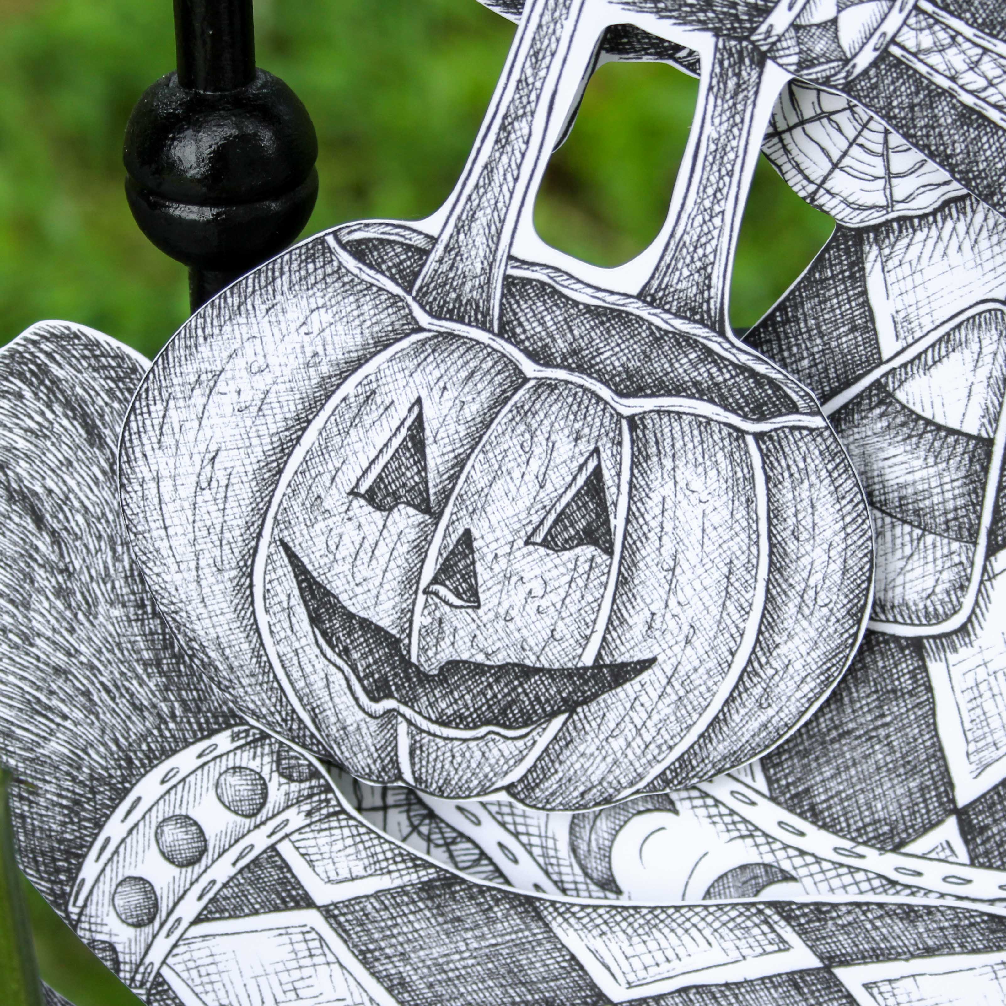 Mackenzie Myrick Studio - Wholesale Decorative Figurine - The Trick-or-Treater | Articulated Cat Decoration3