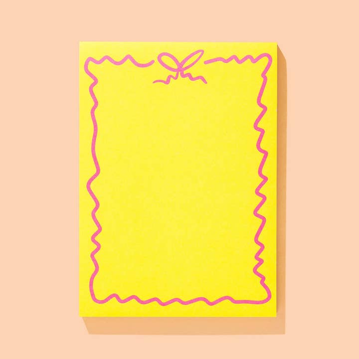 Bows 5x7 Notepad - Min. 4 (NP-15) for wholesale by Taylor Elliott Designs