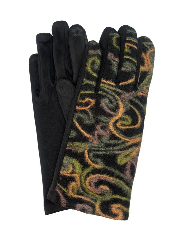 Swirl Yarn Print Glove for wholesale by Marcus Adler