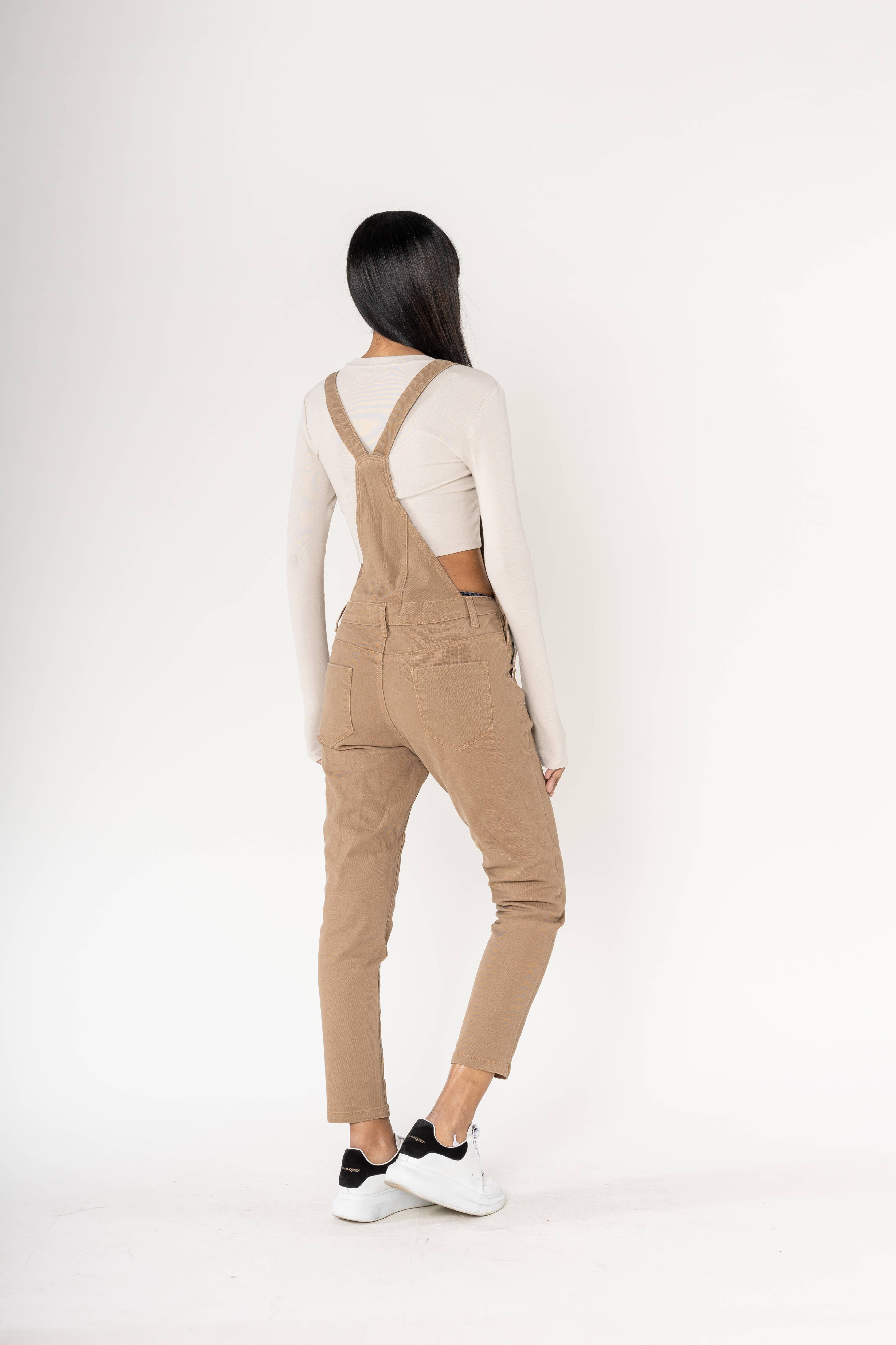 Nina Carter - Wholesale Overalls - Women's - S512 wide stretch boyfriend jean denim overalls11