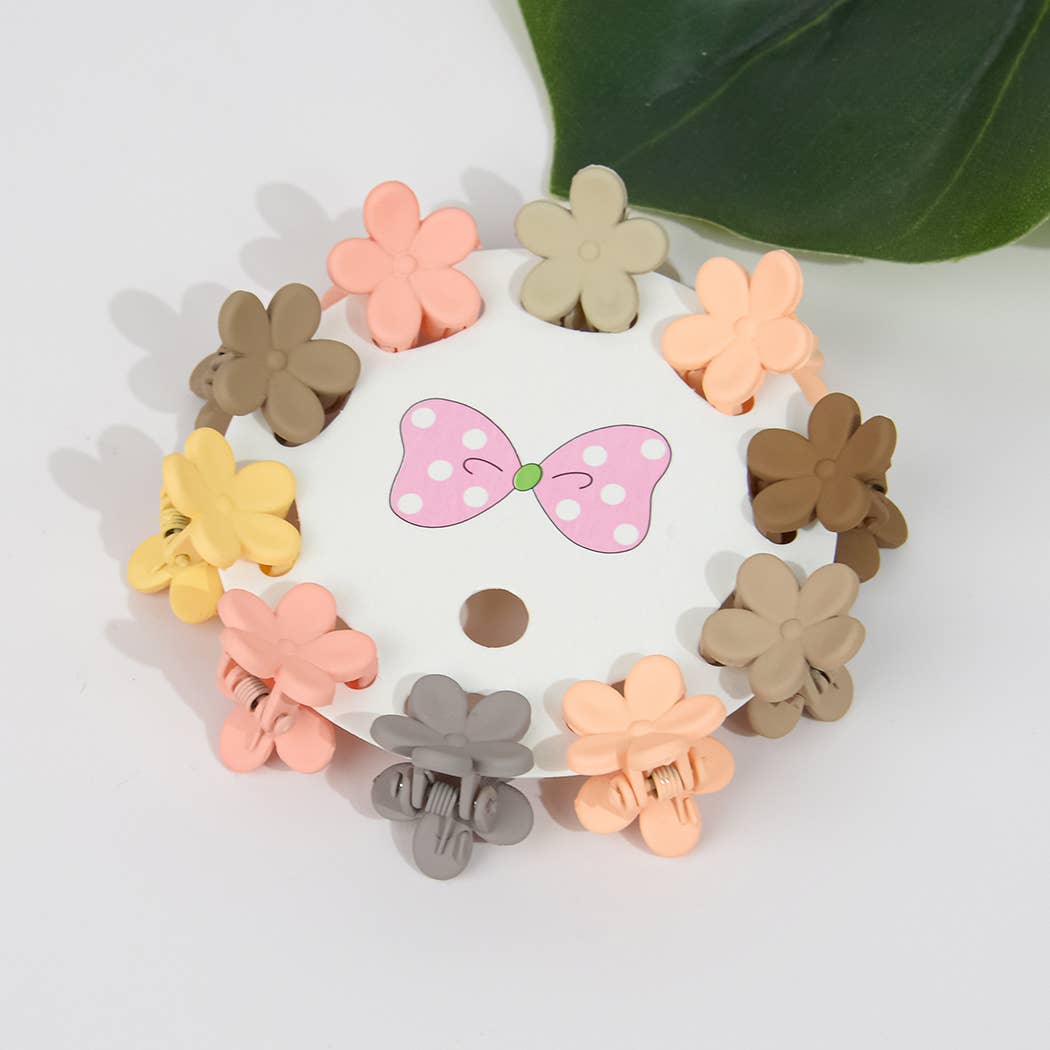 SoapElenGlen - Wholesale Hair Clip - Kids - Lovely Daisy and Bow Tie Tiny Hair Claw Clips1