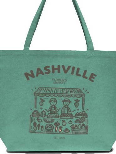Nashville Farmer's Market designade tygkassar för wholesale av Soil Comforts