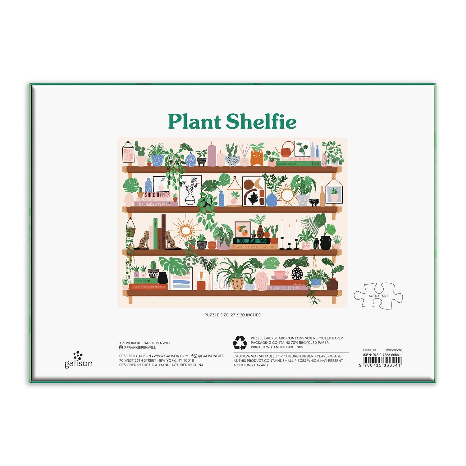 Chronicle Books - Wholesale Puzzle - Adult - Plant Shelfie 1000 Piece Puzzle3
