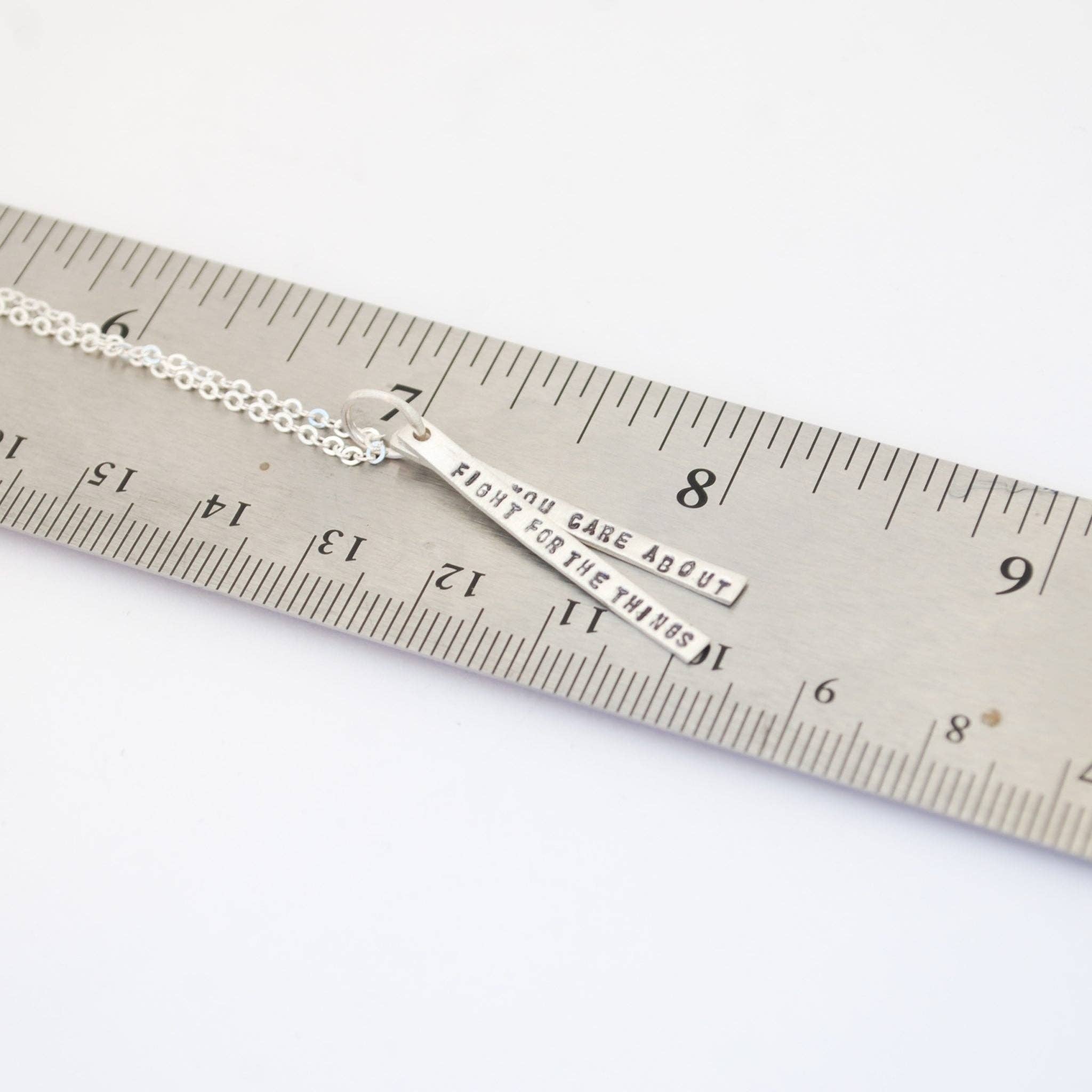 Chocolate and Steel – wholesale Pendant/charm necklace – Fight for the things you care about -Ruth Bader Ginsburg quote necklace2