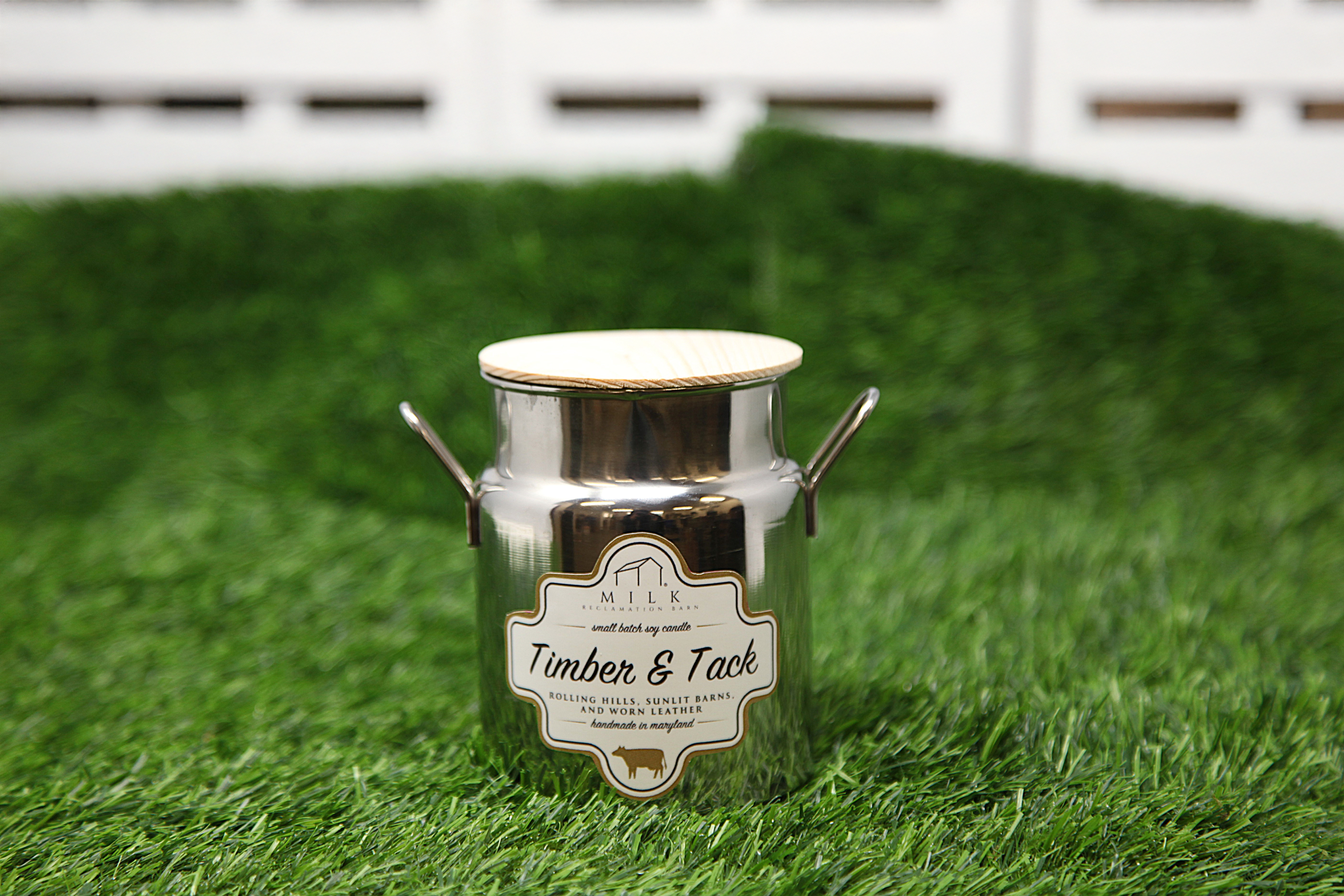 Milk Reclamation Barn - Wholesale Jar/Filled Candle - Stainless Milk Churn Candle - 12.5 oz8