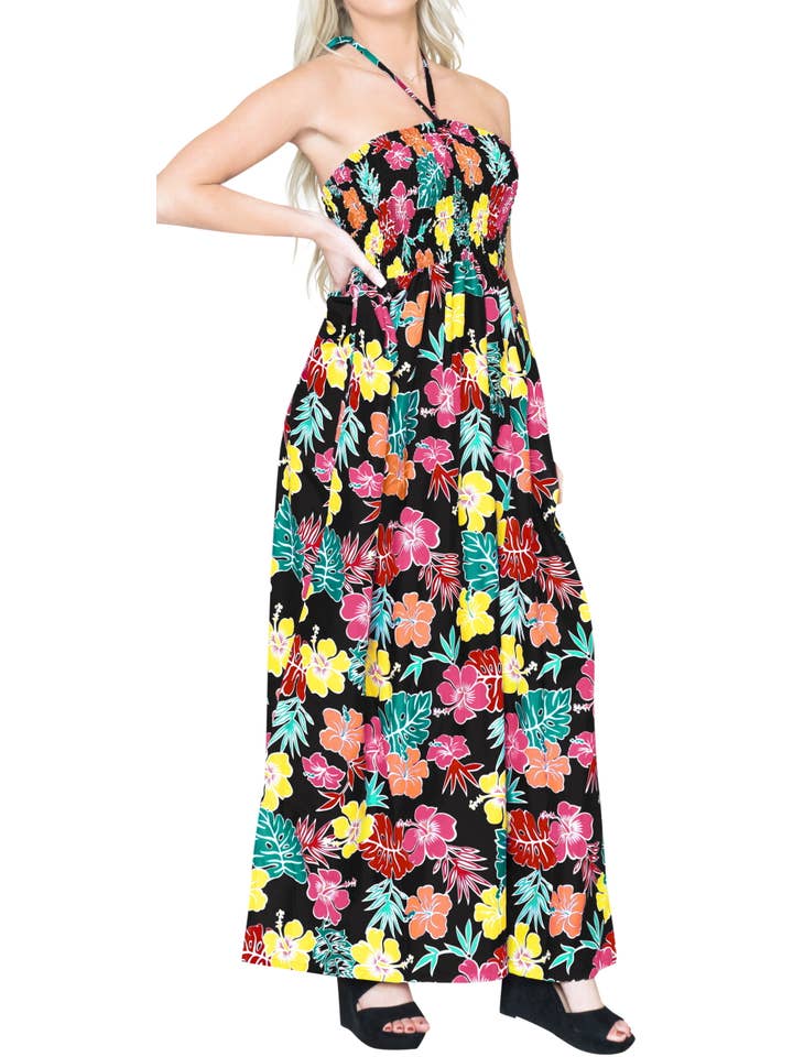 LA LEELA Women Sleeveless Long L-XL Squid Ink-AB609 for wholesale on Faire