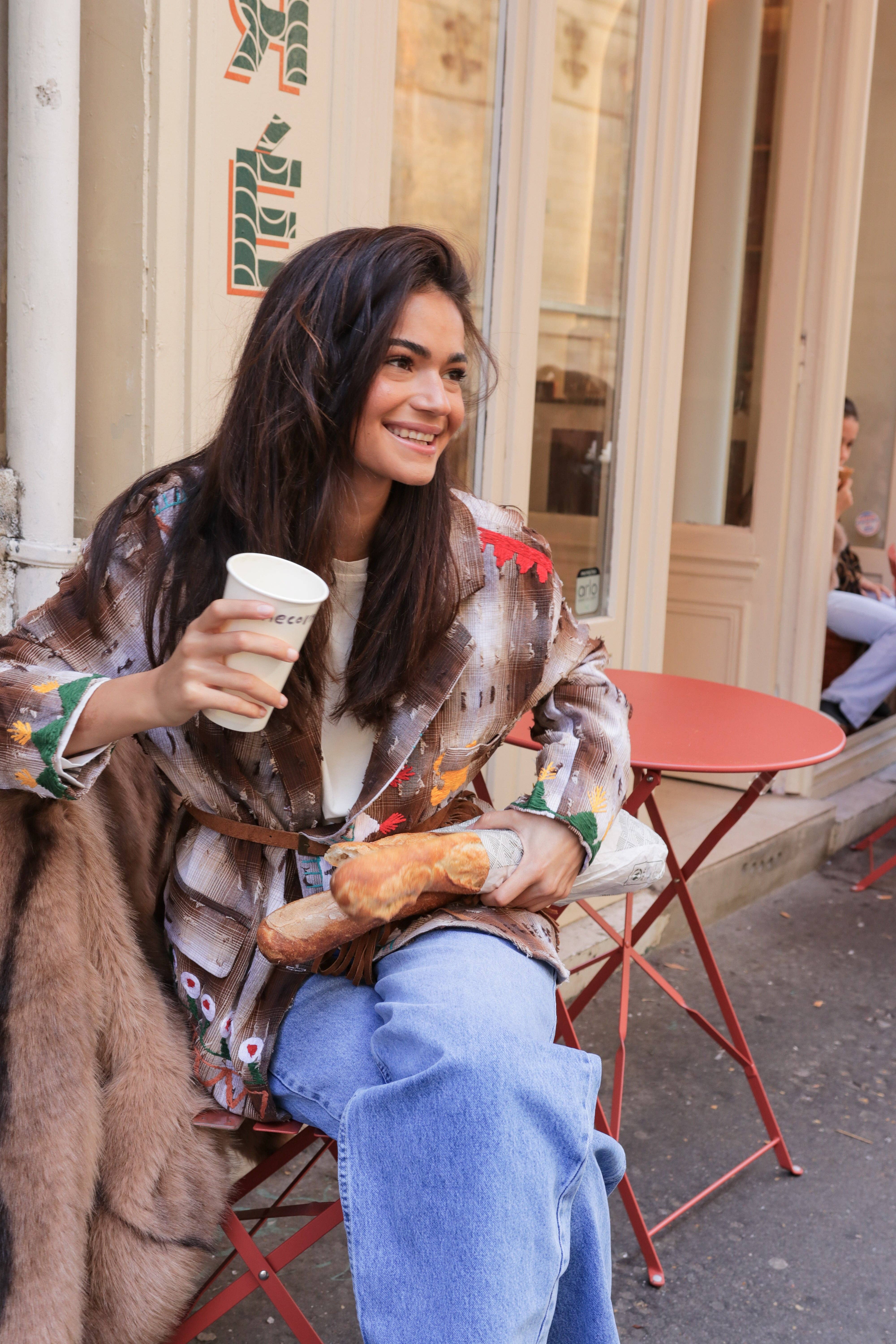 The Corner - Wholesale Jacket - Women's - Blazer brodée Cinnamon3