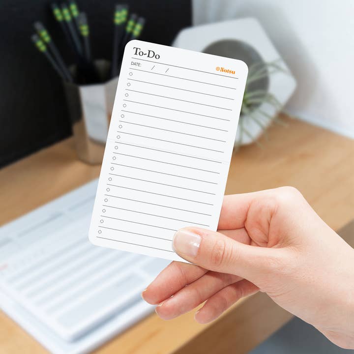 Notsu - Wholesale Stationery/Notecard Set - To Do List Note Cards 3x5 (50 ct) | Round Corner Index Cards1