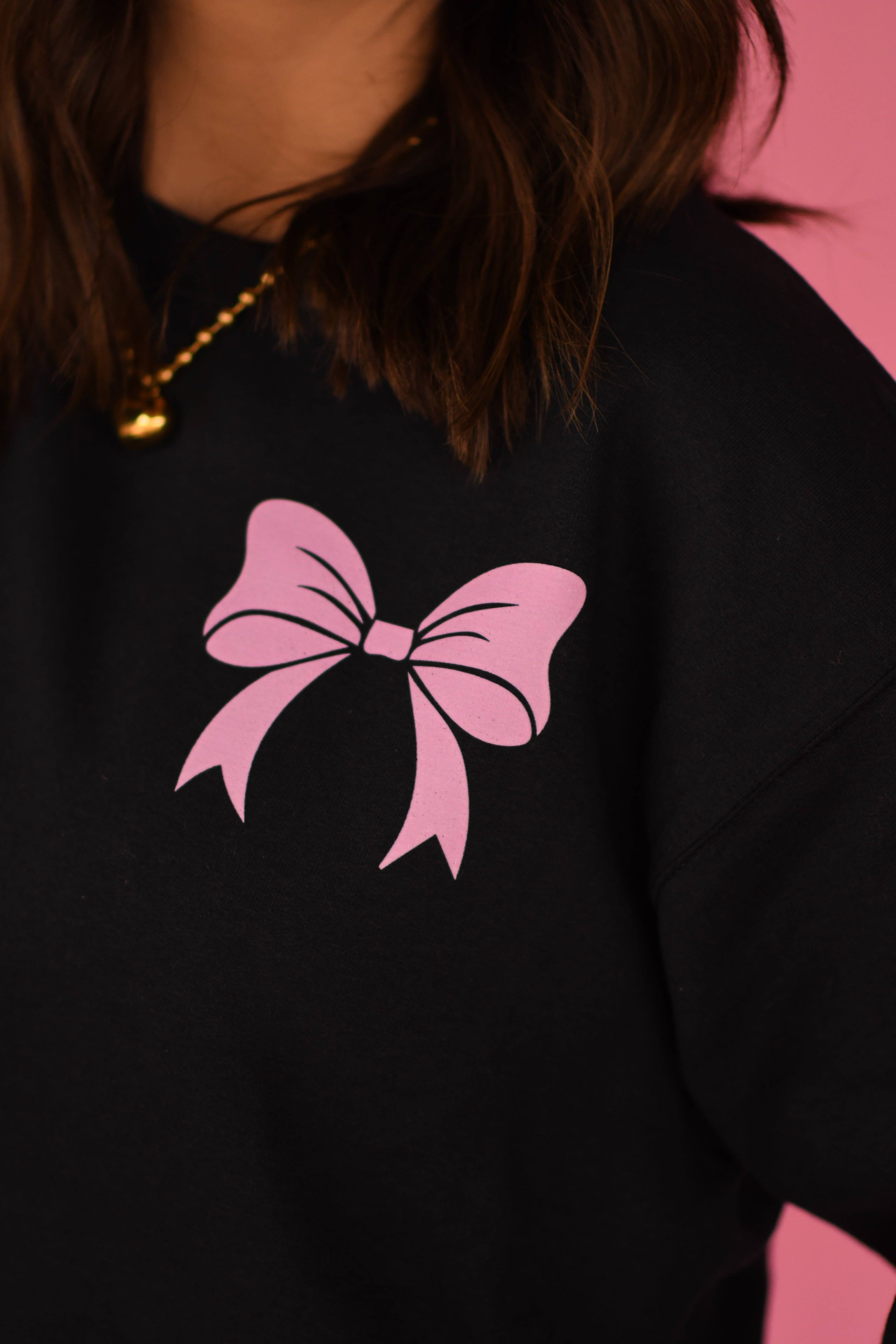 Black Bow Jogger Set for wholesale on Faire4