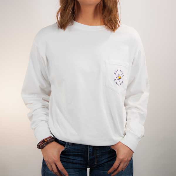 Lake On Company - Wholesale Screen Printed T-Shirt - Men's - Unisex Long Sleeve T-shirt With Pocket3