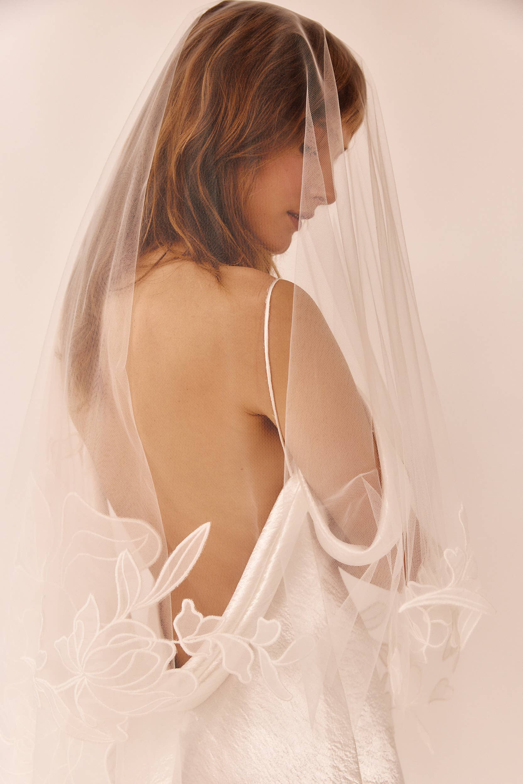 Dove Grey Accessories - Wholesale Veil – Women’s - Sage Embroidered Drop Veil5