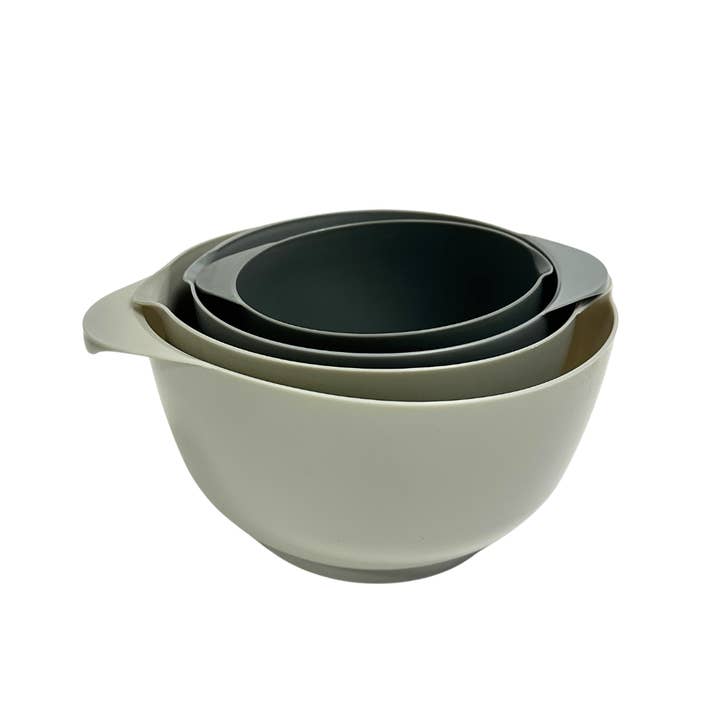 Lexi Home - Wholesale Mixing Bowl - 4-Piece Plastic Non-Skid Mixing Bowl Set in Gradient Colors