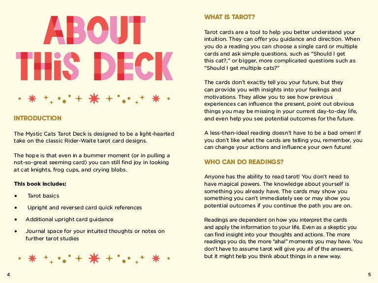Hachette Book Group - Wholesale Tarot Cards - Mystic Cats Tarot: A 78-Card Deck and Guidebook9