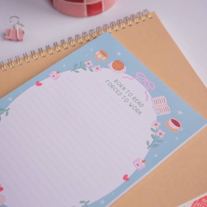Hopscotch Paper Co. - Wholesale Notepad - Born To Read Notepad – Literature Stationery Gifts4
