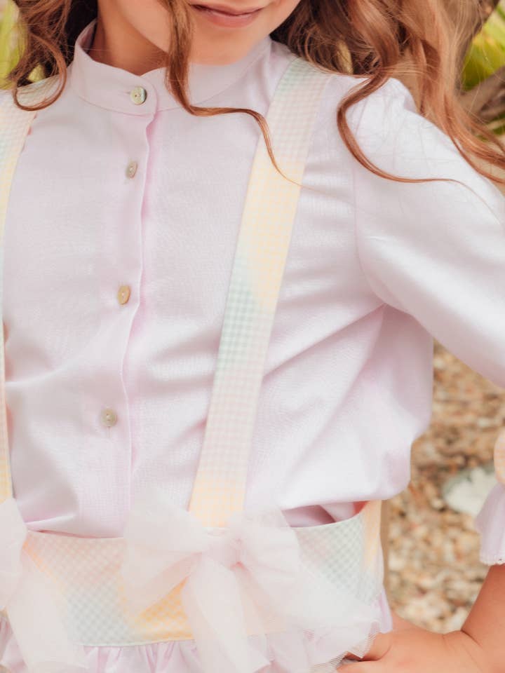 2422510 Blouse en coton uni pour fille pour la vente par BABINE-ROINSAL