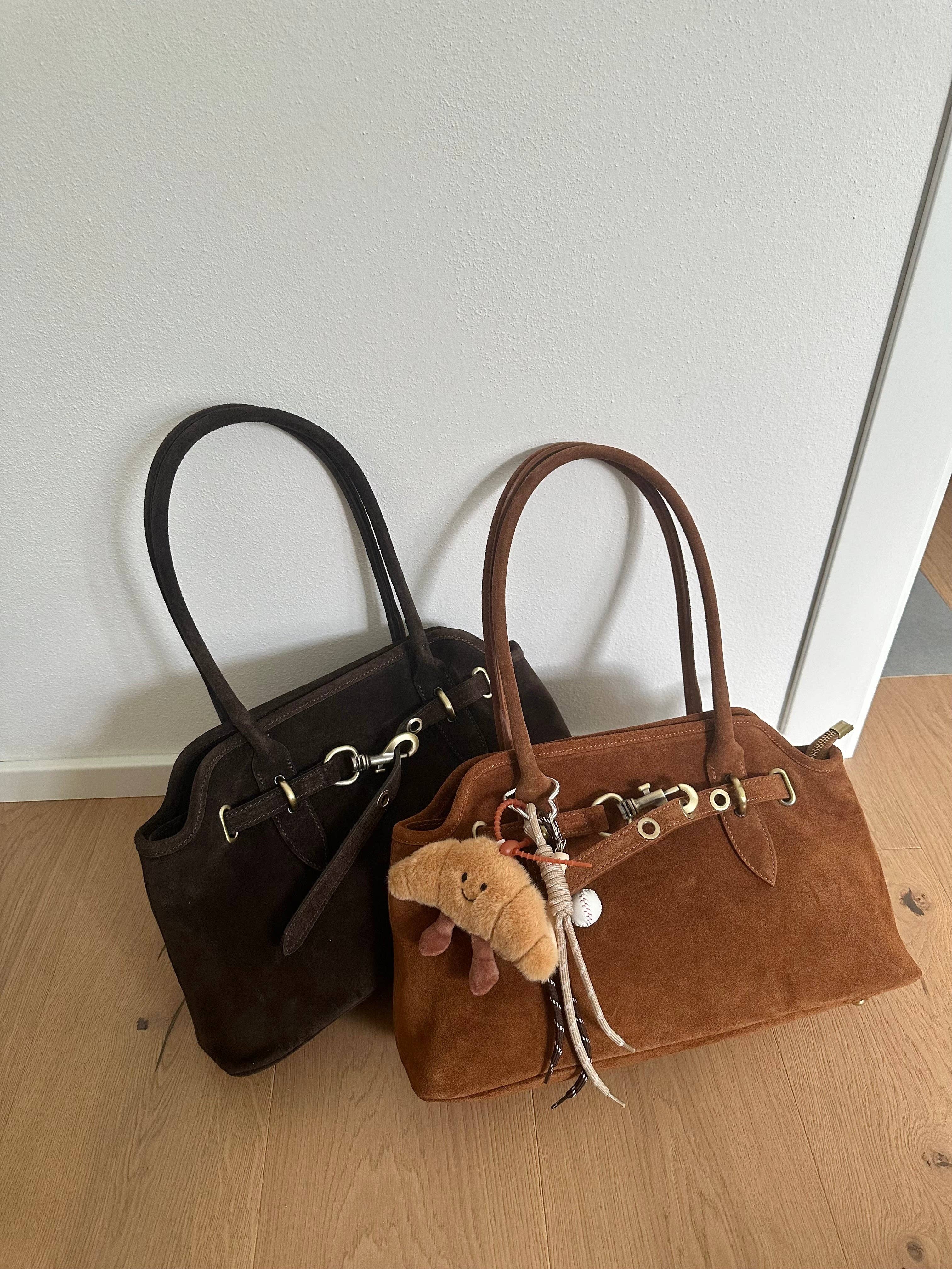 Zhade – Bolsa de ombro – Mulher por atacado – GRACE - bolsa de ombro em camurça genuína7