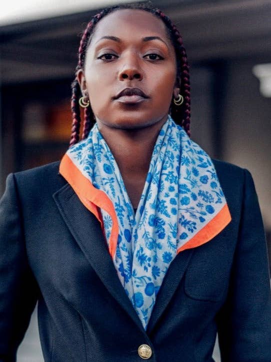 Bee's Favorite Food Sjaal - Blauw voor wholesale door LeTovah