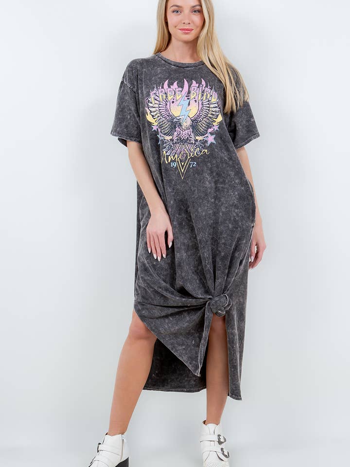 MineralWash Graphic Casual Dress FREE BIRD HD5711.. and other Purchase Wholesale zutter. Free Returns & Net 60 Terms on Faire trending on Faire.