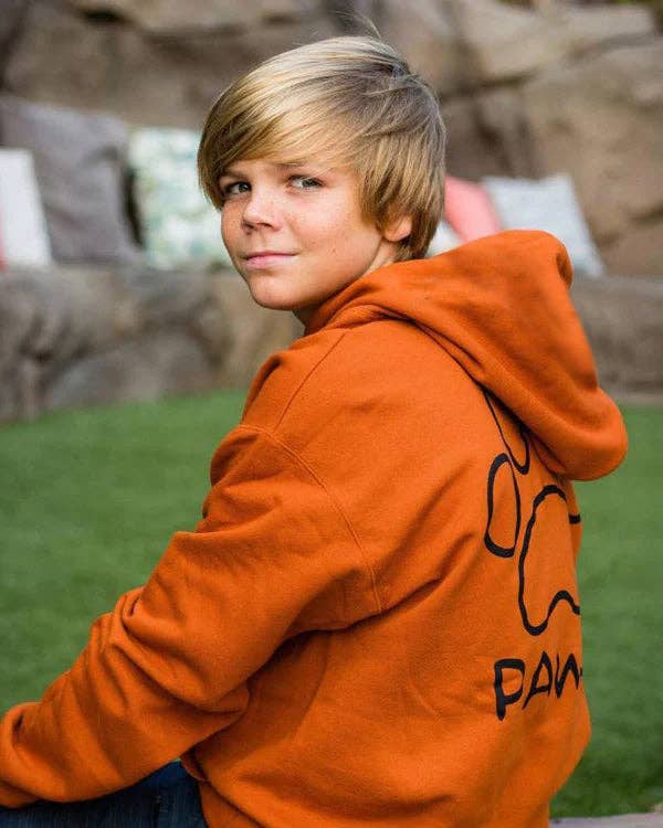 PAWZ - Wholesale Hoodie - Women's - Black Print Classic College Hoodie11