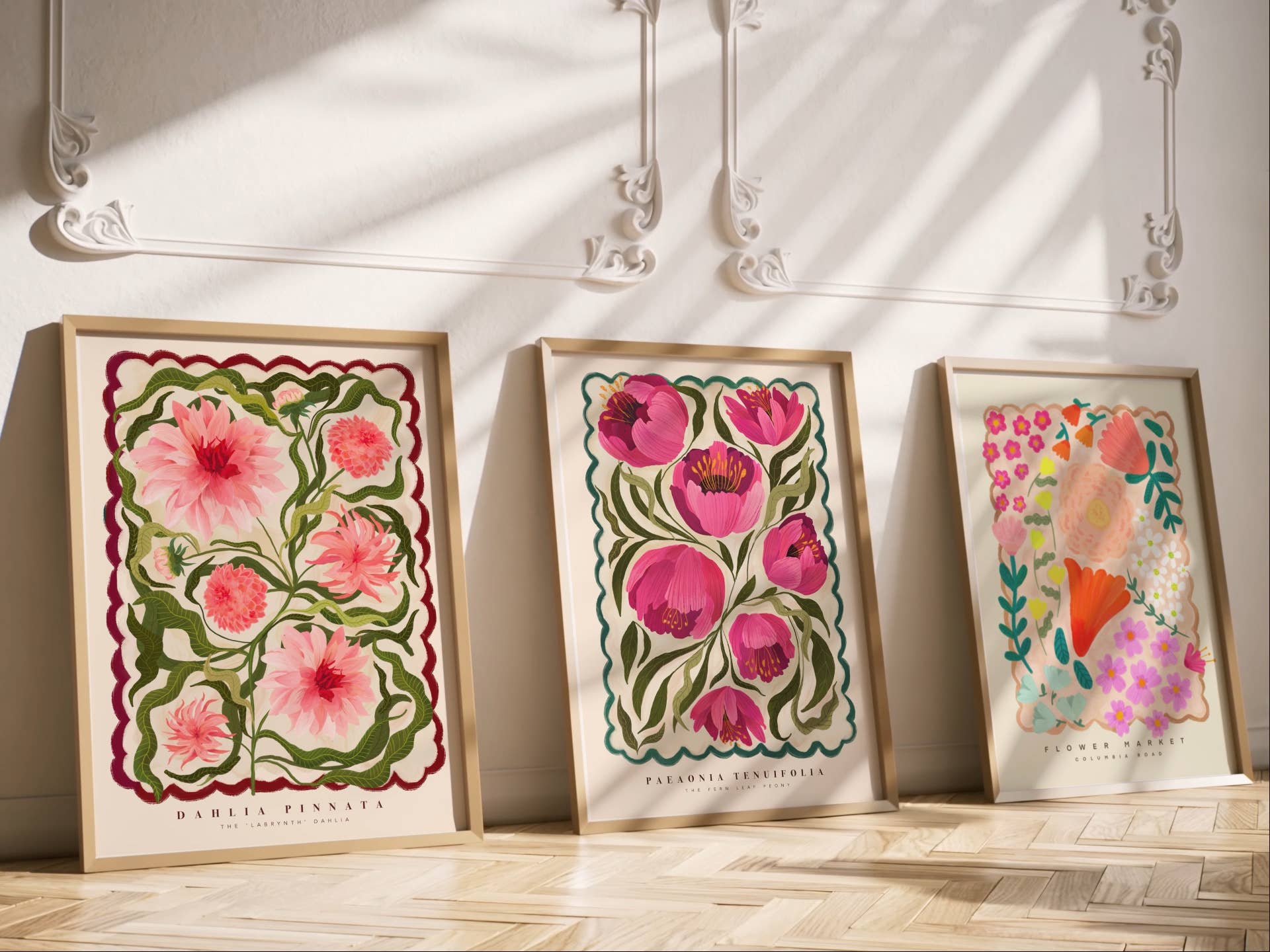 Kate Fox Design - Wholesale Art Print - The Dahlia, Art Print, Colourful Art, Fun Art, Home Decor4